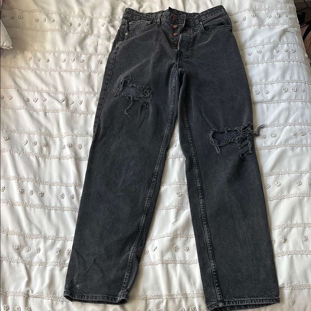 H&M Black Straight Jeans Classic Style